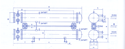 SGLL型双联立式油冷却器(图1)